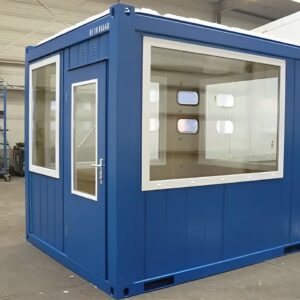 10ft Steel Observation Cabin – Full Glass Unit with Door & 4 Windows