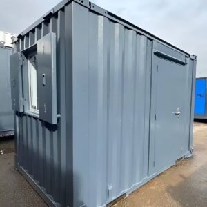 10ft x 8ft Portable Shipping Container Office – Anti-Vandal Steel Building