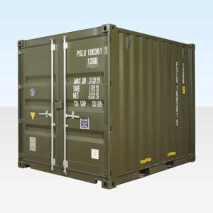 10ft x 8ft Shipping Container (One Trip) Green (RAL 6007)