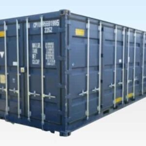 20ft Open Side Bunded Shipping Container with Mesh Floor – Heavy Duty Hazardous Storage