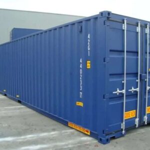 40ft high cube double door container blue tunnel container