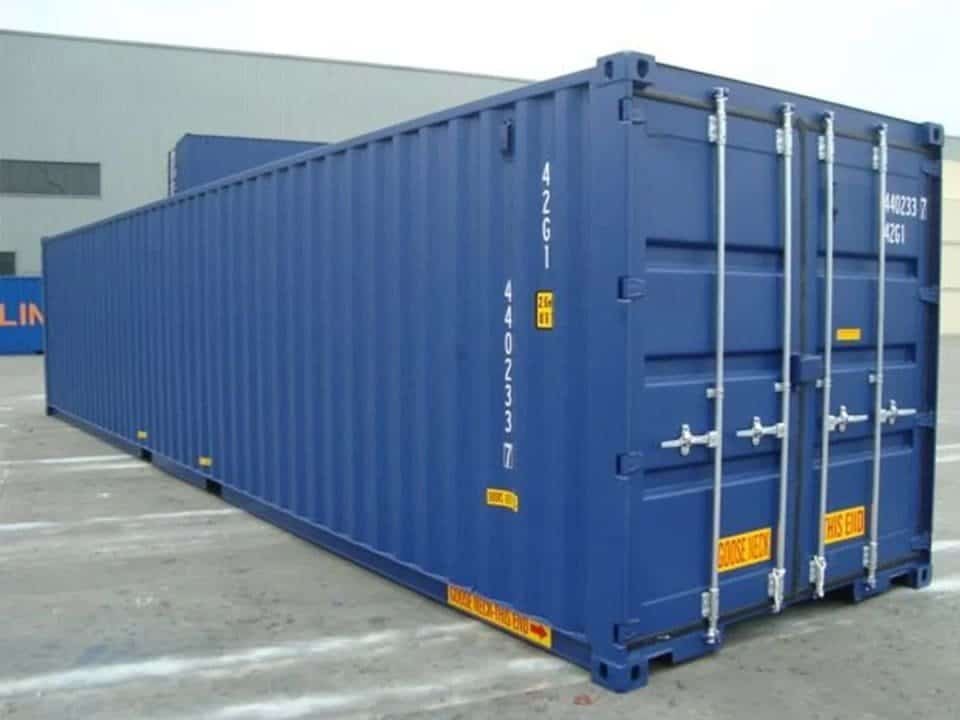 40ft High Cube Double Door Container 40ft high cube double door container blue tunnel container