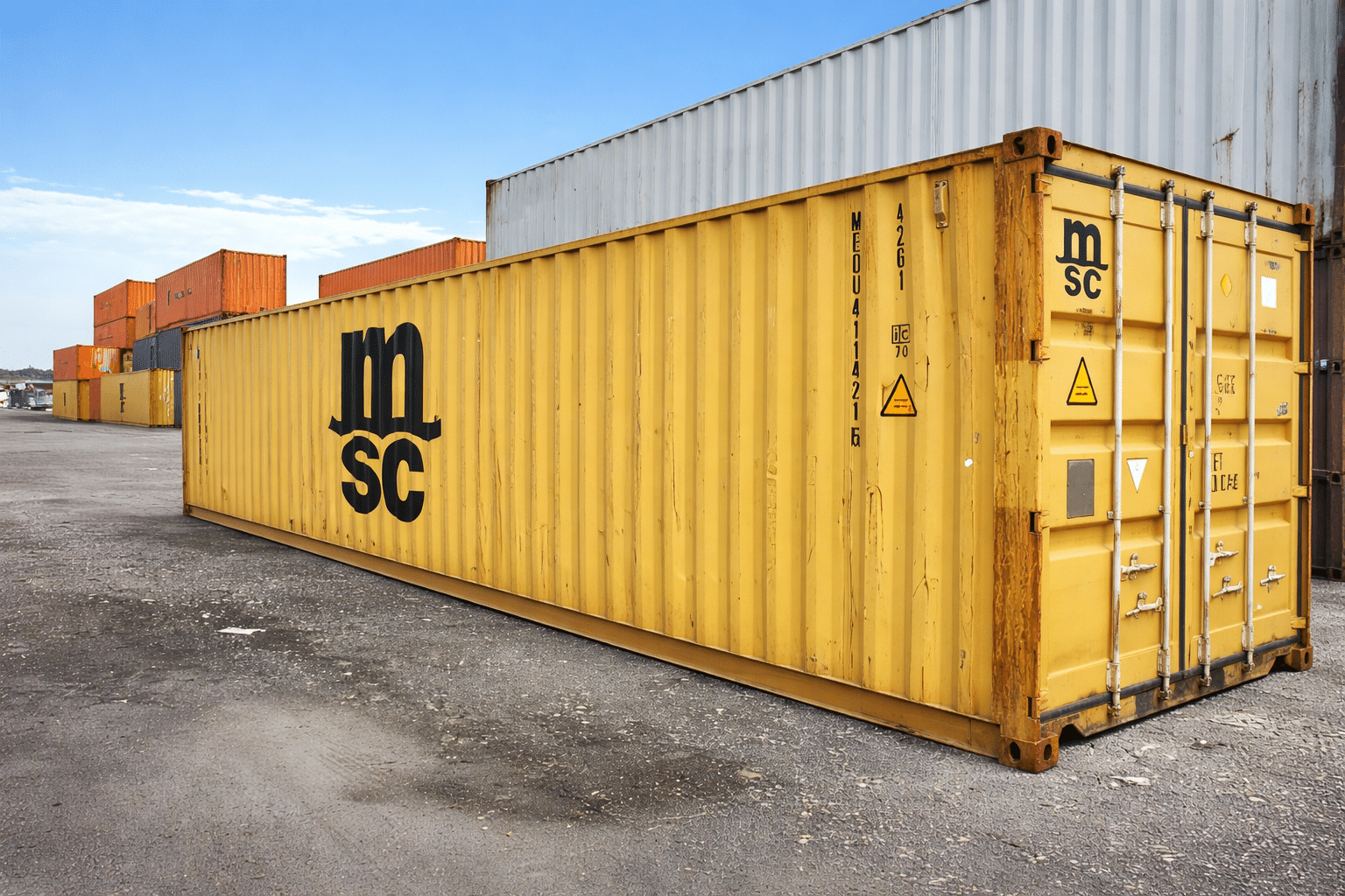 40ft-used-standard-shipping-container-side-view 40ft used standard shipping container side view wind and watertight