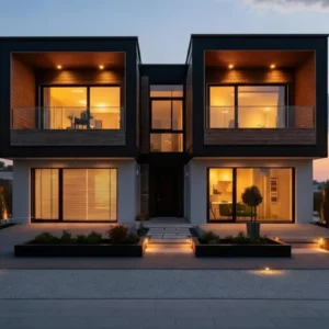 Luxury Modular Container Home with panoramic windows