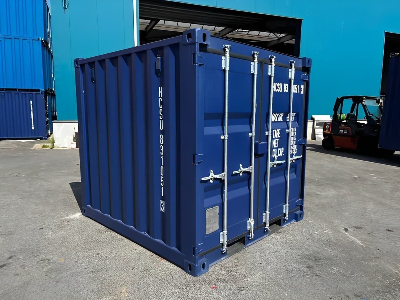 10ft-blue-one-trip-shipping-container-iso-certified 10ft blue one trip shipping container ISO certified