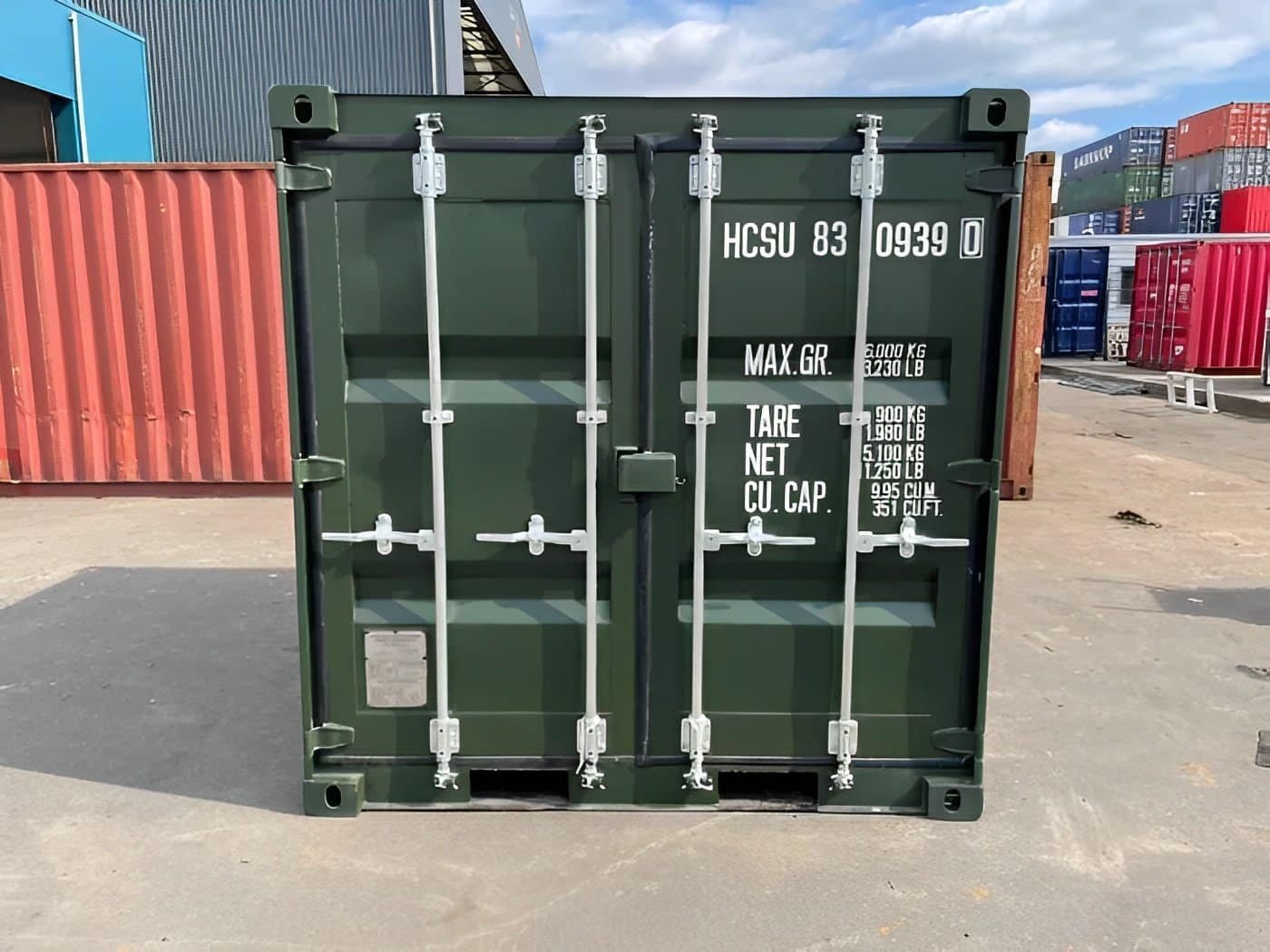 8ft-one-trip-green-steel-shipping-container-iso-certified-durable-1