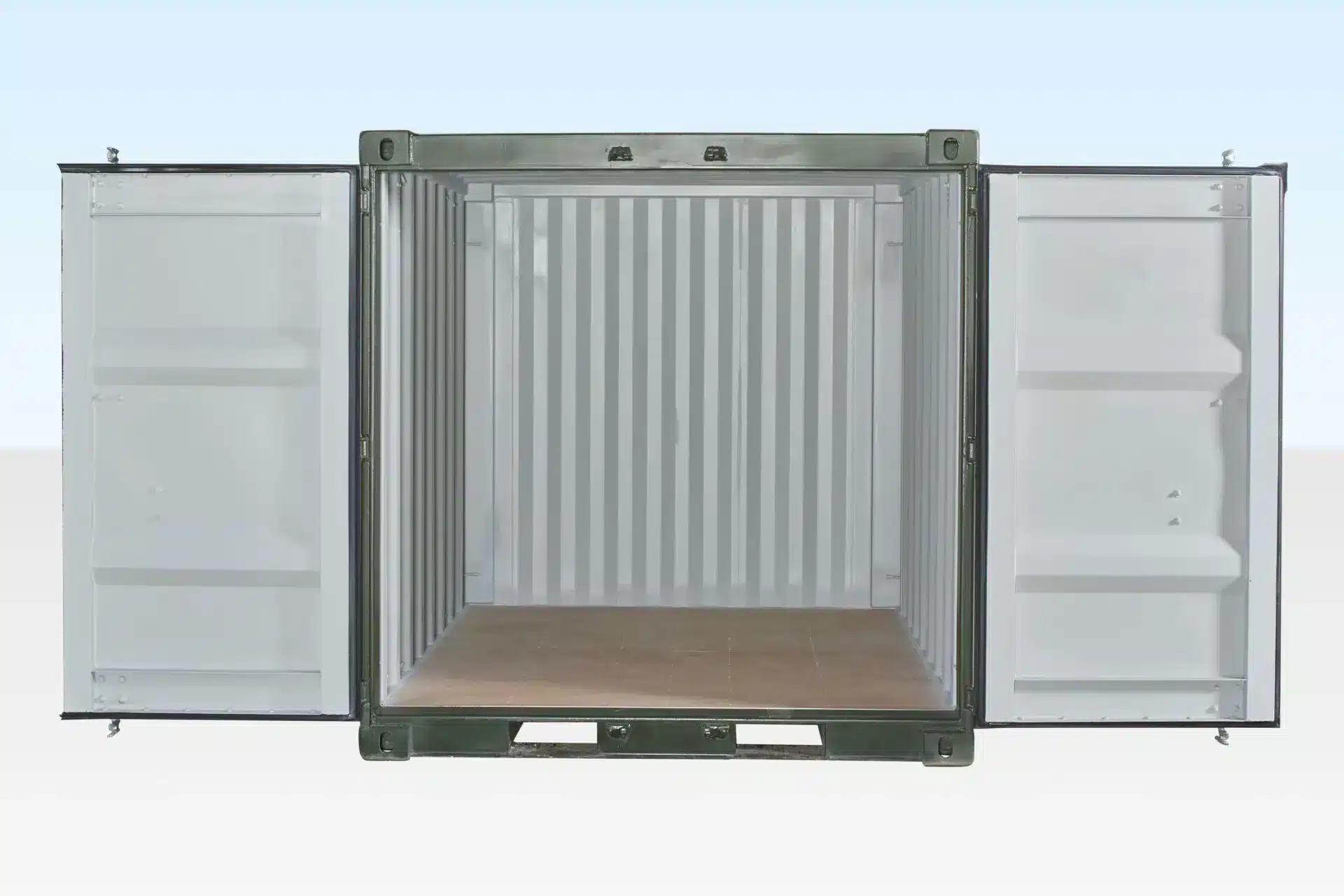 8ft-one-trip-green-steel-shipping-container-iso-certified-durable-3