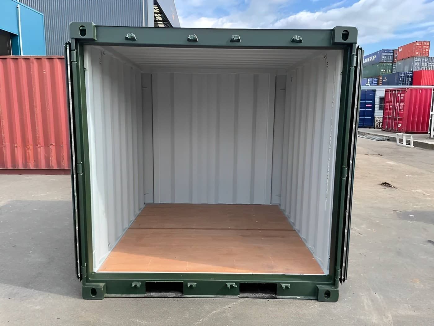 8ft-one-trip-green-steel-shipping-container-iso-certified-durable-5