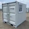 8ft steel shipping container with door and window