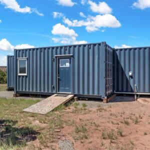 The Luke 1 Bedroom Shipping Container Home built from one 40FT and one 20FT High Cube shipping container.