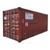 20ft used cargo-worthy shipping container dry van for sale