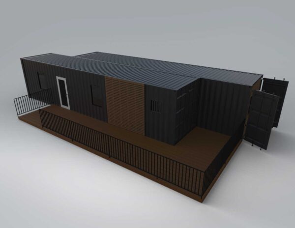 Luxury 2 Bedroom Shipping Container Home The Clark Built From Two 40ft High Cube Containers