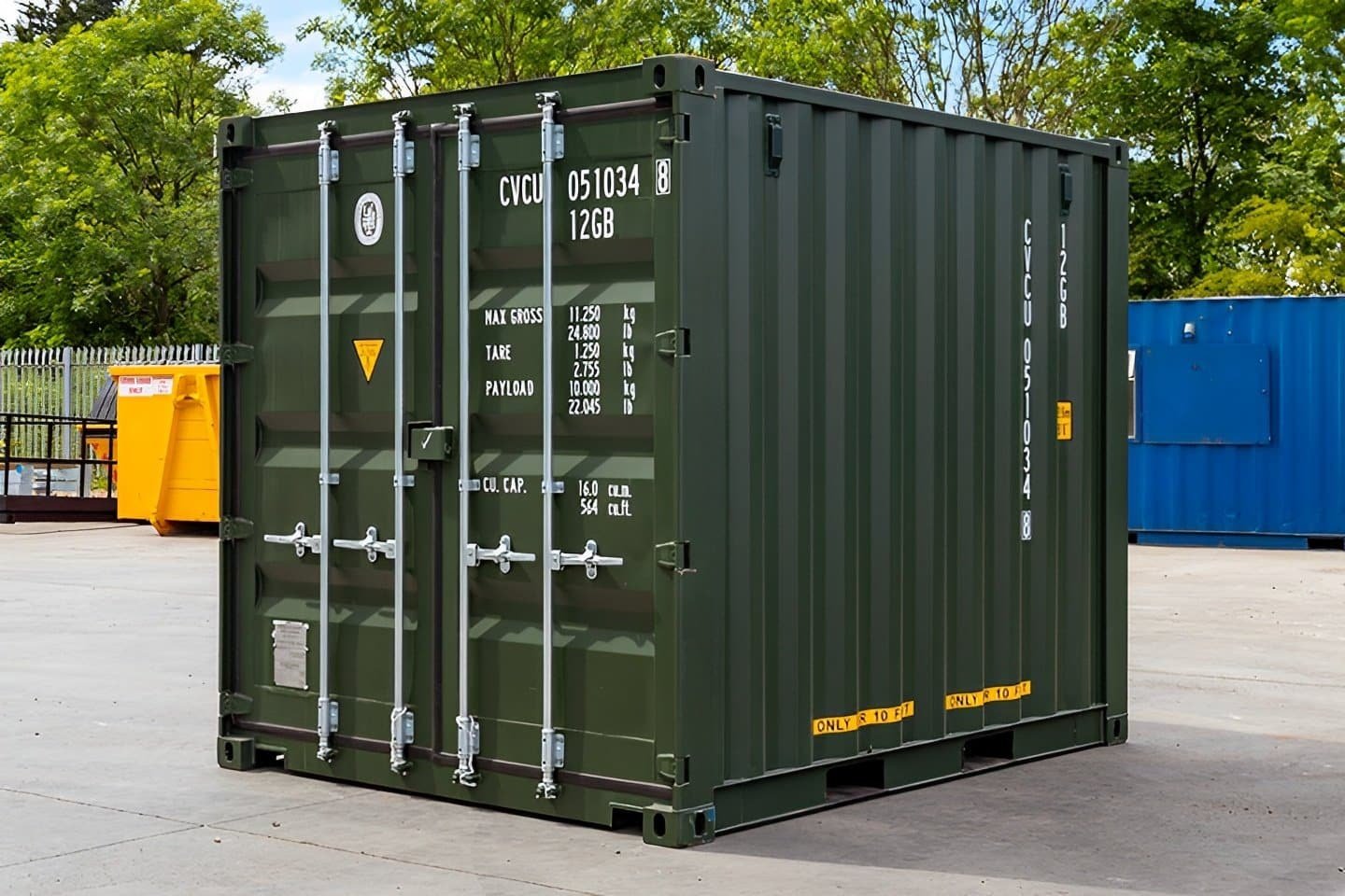 heavy-duty-10ft-x-8ft-one-trip-green-steel-shipping-container