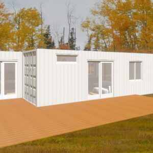 The Huntington Luxury Two Bedroom Shipping Container Home Built From Two 40ft High Cube Containers And One 20ft High Cube Container
